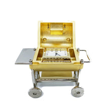 Load image into Gallery viewer, BBQ Oven with Wheels Desktop Clock Watch Christmas Birthday Gift Home Decor
