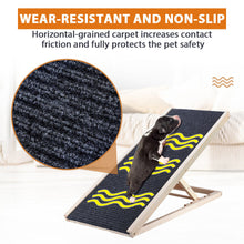 Load image into Gallery viewer, Foldable Dog Pet Ramp Adjustable Height Dogs Stairs for Bed Sofa Car 70cm/100cm