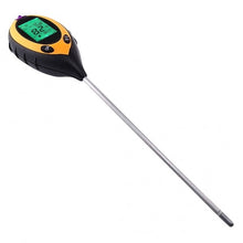 Load image into Gallery viewer, 4 in1 LCD Digital Soil PH Meter Tester Digital Temperature Sunlight Fertility Hygrometer