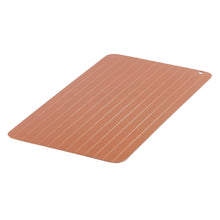 Load image into Gallery viewer, Quick Defrost Tray Rapid Thaw Plate Board for Defrosting Meat Frozen Food Metal