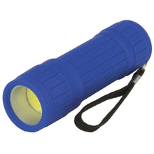 Load image into Gallery viewer, 2x Water Resistant COB LED Rubber Grip Handheld Flashlight - Assorted Colors