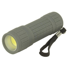 Load image into Gallery viewer, 2x Water Resistant COB LED Rubber Grip Handheld Flashlight - Assorted Colors