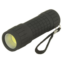 Load image into Gallery viewer, 2x Water Resistant COB LED Rubber Grip Handheld Flashlight - Assorted Colors