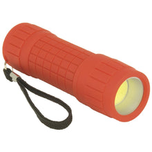 Load image into Gallery viewer, 2x Water Resistant COB LED Rubber Grip Handheld Flashlight - Assorted Colors