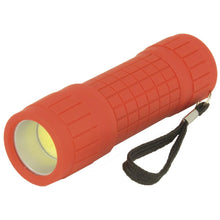 Load image into Gallery viewer, 2x Water Resistant COB LED Rubber Grip Handheld Flashlight - Assorted Colors