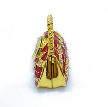 Load image into Gallery viewer, Antique Pouch Handbag Clock Jewelry Box Christmas Gift Idea