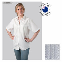 Load image into Gallery viewer, Made in Australia Women Long Short Sleeve Ladies Shirt White Classic 610316