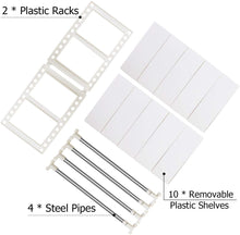 Load image into Gallery viewer, 2 Tier Multifunctional Expandable Under Sink Organizer Storage Rack with Removable Shelves and Steel Pipes