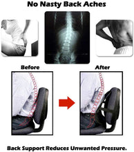 Load image into Gallery viewer, 2x Mesh Lumbar Back Support Cushion Seat Posture Corrector Car Office Chair Home