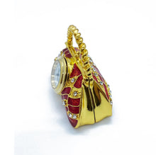 Load image into Gallery viewer, Antique Pouch Handbag Clock Jewelry Box Christmas Gift Idea