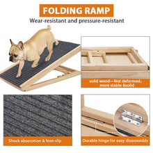 Load image into Gallery viewer, Foldable Dog Pet Ramp Adjustable Height Dogs Stairs for Bed Sofa Car 70cm/100cm