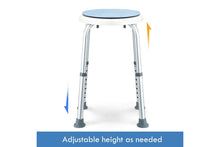 Load image into Gallery viewer, Swivel Shower Chair Seat Adjustable Bath Stool Aluminum Bench