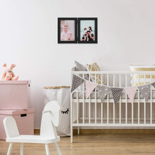 Load image into Gallery viewer, 5x7 Inch Double Picture Dual Folding Photo Frame for Wall Hanging & Tabletop Display
