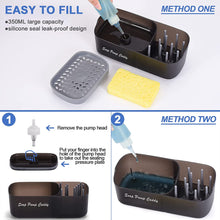 Load image into Gallery viewer, 3-in-1 Sponge Soap Dispenser Pump Dishwashing Liquid Tool Container Holder Caddy