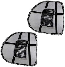 Load image into Gallery viewer, 2x Mesh Lumbar Back Support Cushion Seat Posture Corrector Car Office Chair Home