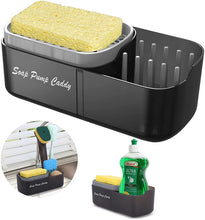 Load image into Gallery viewer, 3-in-1 Sponge Soap Dispenser Pump Dishwashing Liquid Tool Container Holder Caddy