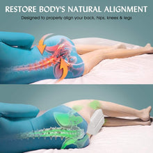Load image into Gallery viewer, 2-in-1 Extendable Memory Foam Gel Leg Knee Pillow Comfortable Cushion for Side Sleepers, Pregnancy, Spine Alignment and Pain Relief