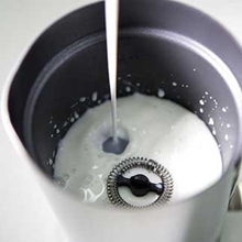 Load image into Gallery viewer, Electric Automatic Milk Frother and Warmer Coffee Cappuccino Latte Foamer Black