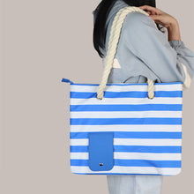 Load image into Gallery viewer, Large Capacity Striped Messenger Insulated Red Wine Bag Tote for Beach Party Outdoor