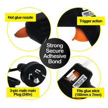 Load image into Gallery viewer, Hot Melt Glue Gun Electric Heating 40W AU PLUG with 2 FREE glue sticks Craft DIY