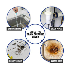 Load image into Gallery viewer, Long Sink Brush Pipe Drain Dredge Tool Cleaner Stick Bathtub Bathroom Flexible