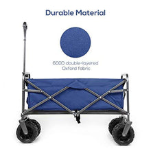 Load image into Gallery viewer, Big Wheels Heavy Duty Folding Beach Garden Wagon Cart Outdoor Camping Trolley