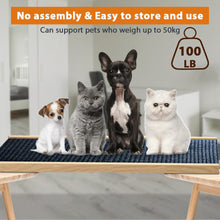 Load image into Gallery viewer, Foldable Dog Pet Ramp Adjustable Height Dogs Stairs for Bed Sofa Car 70cm/100cm