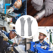 Load image into Gallery viewer, 1 Pair Cut Proof Anti-Cutting Resistant Gloves Long Sleeve Elbow Arm Safety Guard Protection