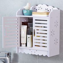 Load image into Gallery viewer, Wall Mounted Bathroom Cabinet Shelf Storage Rack with Doors