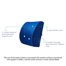Load image into Gallery viewer, Soft Memory Foam Lumbar Support Back Massager Waist Cushion Seat Pillow For Chairs Car