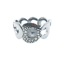 Load image into Gallery viewer, Silver Adjustable Designer Bracelet Lady Watch