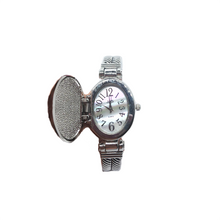 Load image into Gallery viewer, Bracelet Lady Watches with flip cover-silver