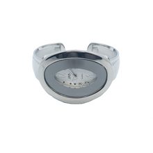 Load image into Gallery viewer, Oval dial Bangle Watch Silver