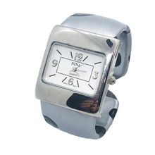 Load image into Gallery viewer, Lady Quartz Bangle Watch- Two colours-White, Silver
