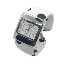 Load image into Gallery viewer, Lady Quartz Bangle Watch- Two colours-White, Silver