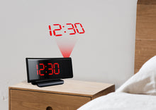 Load image into Gallery viewer, LED Digital Projection Alarm Clock Time Projector LCD Display FM Radio