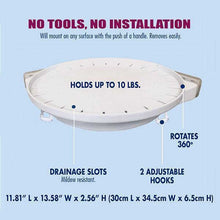 Load image into Gallery viewer, Instant Organizing Spinning 360 Degrees Grip-on Corner Shelf Kitchen Storage Bathroom Shelf