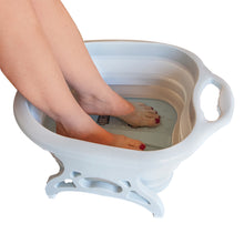 Load image into Gallery viewer, Foldable Soothing Foot Spa w/ 4pcs Massager Rollers