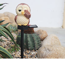 Load image into Gallery viewer, LED Solar Powered Owl Garden Light Waterproof Ornament Lawn Outdoor Lamp