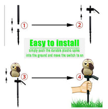 Load image into Gallery viewer, LED Solar Powered Owl Garden Light Waterproof Ornament Lawn Outdoor Lamp