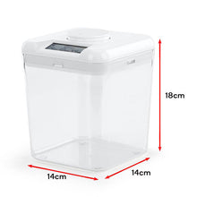 Load image into Gallery viewer, Kitchen Time Locking Container Lockable Food Safe Storage Canister with Timer - White