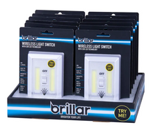 Load image into Gallery viewer, Brillar Wireless Switch Light W/ COB LED Tech - White