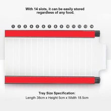 Load image into Gallery viewer, Refrigerator Hanging Storage Clip Sliding Rail Tray for Food Bag with 6 Zip Bags