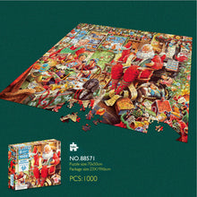 Load image into Gallery viewer, 1000PCS Merry Christmas Santa Large Jigsaw Puzzle Toy Game Kid Adult Gift Box