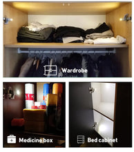 Load image into Gallery viewer, 10x LED Hinge Cabinet Lights Smart Sensor Closet Cupboard Wardrobe Kitchen Light