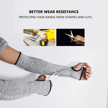 Load image into Gallery viewer, 1 Pair Cut Proof Anti-Cutting Resistant Sleeve Elbow Arm Safety Guard Gloves Protection