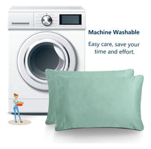 Load image into Gallery viewer, Set of 2 Queen Size 100% Bamboo Fabric Cooling Pillowcases Soft Silky Pillow Cases