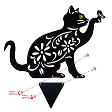 Load image into Gallery viewer, Cat Shape Design Bird Scarer With Eyes Stop Pest Rodent Bird Repel Garden