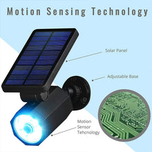 Load image into Gallery viewer, Solar Powered 8 LED PIR Motion Sensor Spotlight Garden Outdoor Security Light