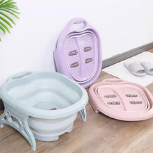 Load image into Gallery viewer, Foldable Soothing Foot Spa w/ 4pcs Massager Rollers